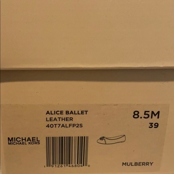 MICHAEL KORS Red Alice Ballet Flats (8.5M) - Picture 6 of 6